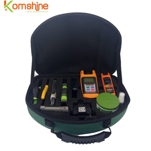 KomShine KIT HERRAMIENTAS FTTH  , con OPM, VFL, FC-20 fiber cleaver,  FOCW and Tools, KFH-12E