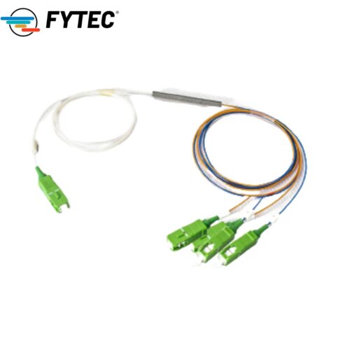 Splitter 1x4 SC/APC Steel Tube 0.9mm 1M