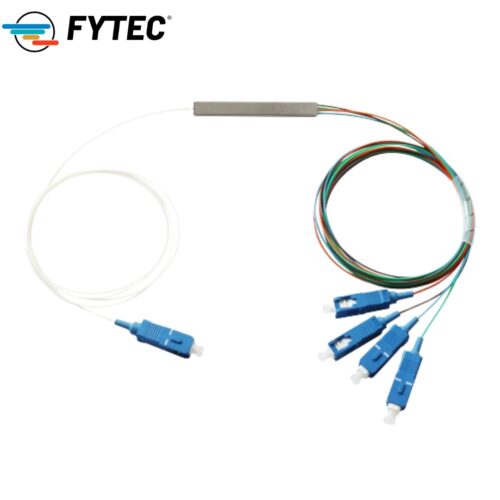 Splitter 1x4 SC/UPC Steel Tube 0.9mm 1M