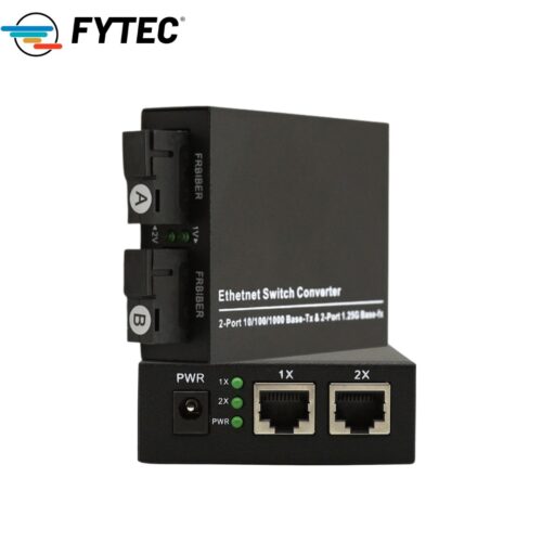 FYTEC - SWITCH 2FO2F 10/100Mbps 2 SC Fiber + 2x10/100Mbps 20KM WDM Cod.1016