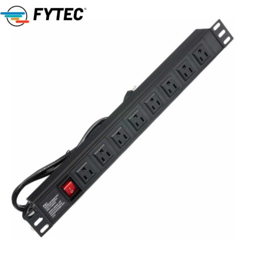 REGLETA DE TOMA CORRIENTES 8 ENTRADAS